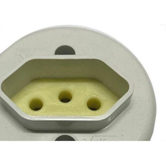 Tomada Externa Voltec 2 Polos +Terra 10A Branca V418.1 - Kit C/30  Tomada Externa Voltec 2 Polos +Terra 10A Branca V418.1 - Kit C/30