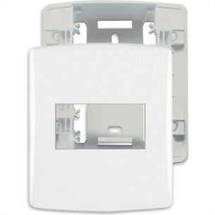 Sistema Alumbra Sienafacil Caixa Sobrepor + Placa 1 Modulo Branca 6339