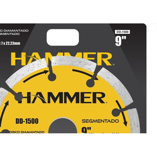 Disco Diamantado Hammer Segmentado 230Mm Seco Gydd1500 Disco Diamantado Hammer Segmentado 230Mm Seco Gydd1500