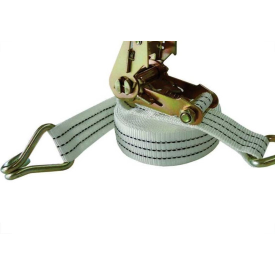 Cinta Para Carga Multifitas Com Catraca 3Toneladas Branca 50Mmx9M ''J'' 1Peca Cinta Para Carga Multifitas Com Catraca 3Toneladas Branca 50Mmx9M ''J'' 1Peca