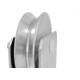 Roldana ''V'' Detoni Com Suporte Fechado+Rolamento 3'' - Kit C/2