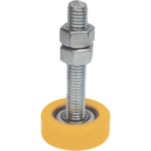 Roldana Guia Detoni 17X44 Nylon Com Rolamento - Kit C/2