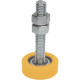 Roldana Guia Detoni 17X44 Nylon Com Rolamento - Kit C/2