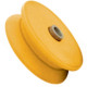 Roldana Nylon ''V'' Detoni Eixo Furado 2.1/2'' - Kit C/2