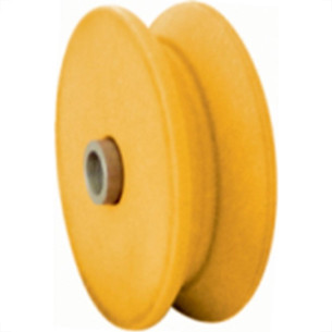 Roldana Nylon ''V'' Detoni Eixo Furado 3'' - Kit C/2