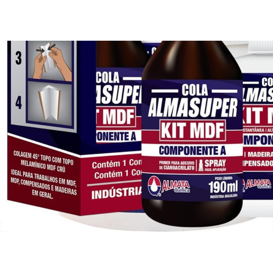 Cola Madeira Almasuper Kit Mdf 0844 770