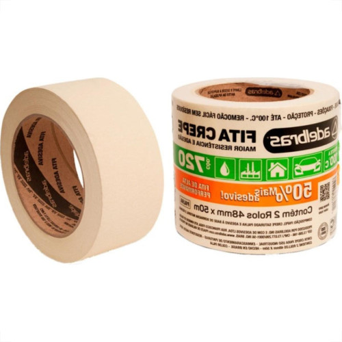 Fita Crepe Adelbras Alta Performance 48Mmx50M - Kit C/2