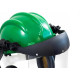Capacete Com Abafador+Viseira Plastcor Verde Capacete Com Abafador+Viseira Plastcor Verde