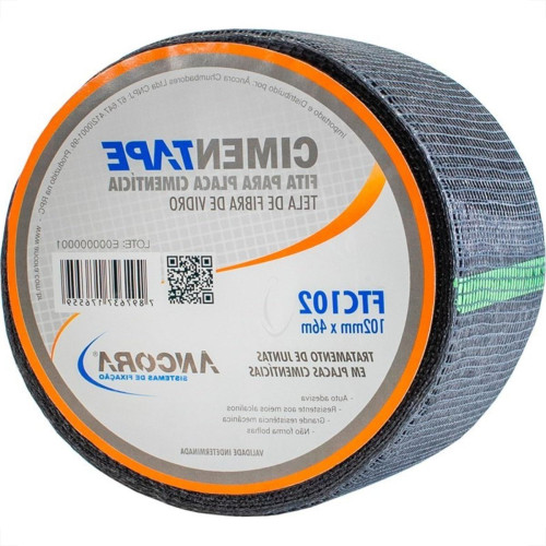 Fita Drywall Ancora Telada Para Placa Cimenticia 102mm X 46m Ftc102