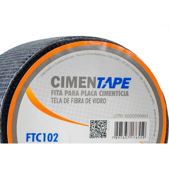 Fita Drywall Ancora Telada Para Placa Cimenticia 102mm X 46m Ftc102