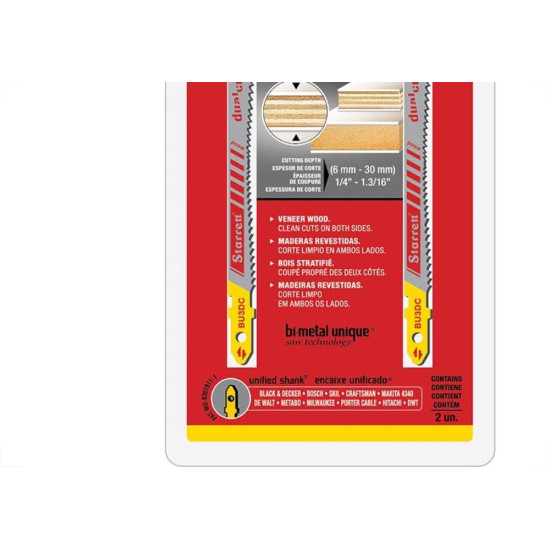 Serra Tico Starrett Mdf 2 Pecas Bu3Dc-2 Serra Tico Starrett Mdf 2 Pecas Bu3Dc-2