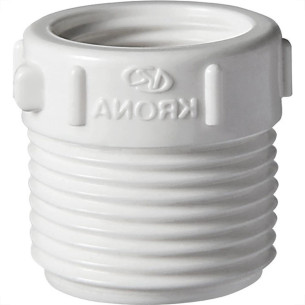 Bucha Branca Krona Reducao Rosca Rosca 2X 1 217 - Kit C/8 