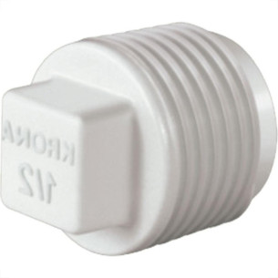 Plug Branco Krona Rr 2'' 298 - Kit C/5  Plug Branco Krona Rr 2'' 298 - Kit C/5