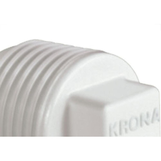 Plug Branco Krona Rr 2'' 298 - Kit C/5  Plug Branco Krona Rr 2'' 298 - Kit C/5