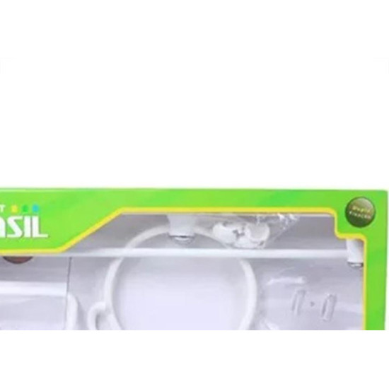 Acessorio Wc Brasil Branco Cristal 5 Pecas B1302010/10 Acessorio Wc Brasil Branco Cristal 5 Pecas B1302010/10