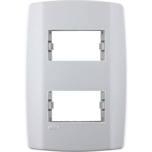 Placa Ilumi Slim 4X2 Branca (2Modulo Distanciado) 82080 Placa Ilumi Slim 4X2 Branca (2Modulo Distanciado) 82080