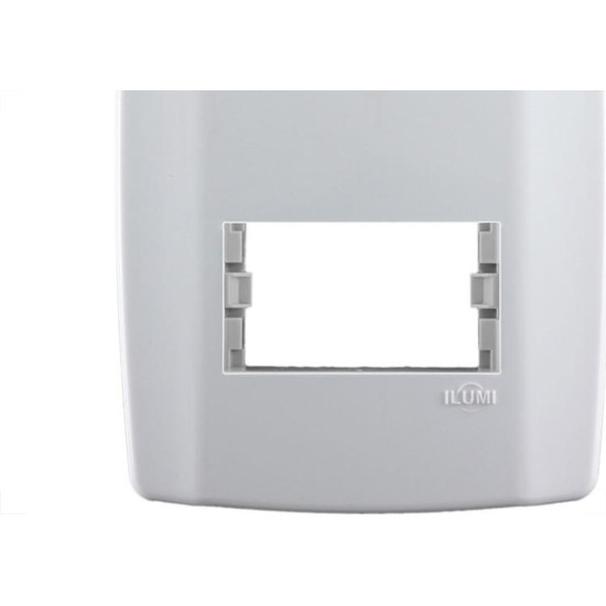 Placa Ilumi Slim 4X2 Branca (2Modulo Distanciado) 82080 Placa Ilumi Slim 4X2 Branca (2Modulo Distanciado) 82080