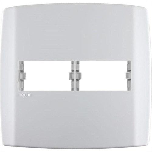 Placa Ilumi Slim 4X4 Branca (2 Modulo Horizontal) 83060 Placa Ilumi Slim 4X4 Branca (2 Modulo Horizontal) 83060