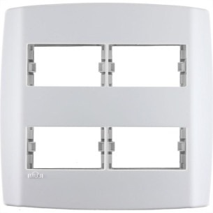 Placa Ilumi Slim 4X4 Branca (2+2Modulo Distanciado) 83070
