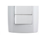 Conjunto Ilumi Slim 4X2 Branco Com Placa (3Simples) 8019