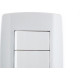 Conjunto Ilumi Slim 4X2 Branco Com Placa (3Simples) 8019