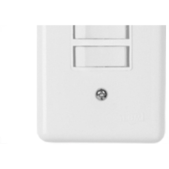 Conjunto Ilumi Stylus 4X2 Branco Com Placa (1Simples+1Paralelo) 2023