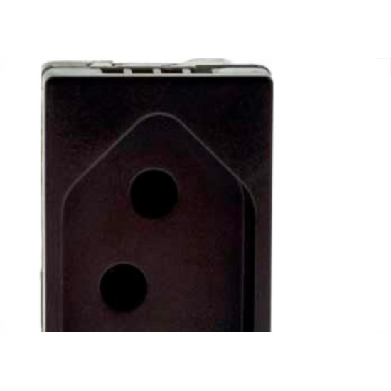 Modulo Pial Plus+ Preto 1Tomada 10A Borne Automatico 615038Pt