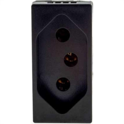 Modulo Pial Plus+ Preto 1Tomada 20A Borne Parafuso 615060Pt