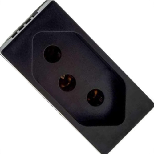 Modulo Pial Plus+ Preto 1Tomada 20A Borne Parafuso 615060Pt