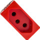 Modulo Pial Plus+ Vermelho 1Tomada 20A Borne Parafuso 615079Vm