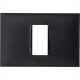 Placa Pial Plus+ Preta 4X2 (1 Modulo Horizontal) 618501Pt Placa Pial Plus+ Preta 4X2 (1 Modulo Horizontal) 618501Pt