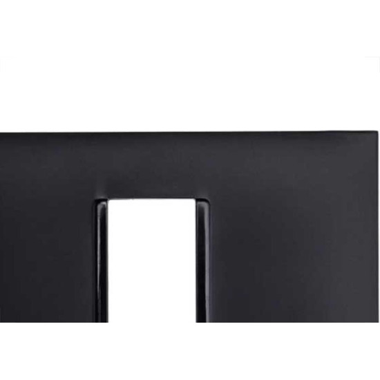 Placa Pial Plus+ Preta 4X2 (1 Modulo Horizontal) 618501Pt Placa Pial Plus+ Preta 4X2 (1 Modulo Horizontal) 618501Pt
