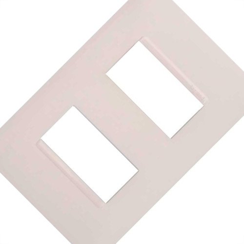 Placa Pial Plus+ Branca 4X2 (2 Modulo Distanciado) 618506Bc Placa Pial Plus+ Branca 4X2 (2 Modulo Distanciado) 618506Bc