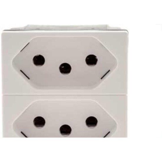 Modulo Pial Plus+ Branco 3 Tomada 10A 615043Bc