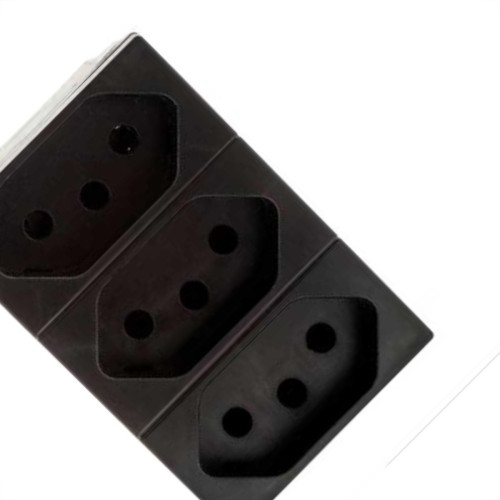 Modulo Pial Plus+ Preto 3Tomada 10A 615043Pt Modulo Pial Plus+ Preto 3Tomada 10A 615043Pt