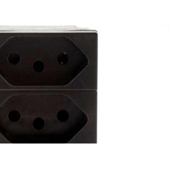 Modulo Pial Plus+ Preto 3Tomada 10A 615043Pt Modulo Pial Plus+ Preto 3Tomada 10A 615043Pt