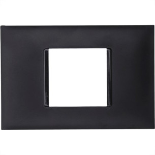 Placa Pial Plus+ Preta 4X2 (2Modulo Horizontal) 618502Pt