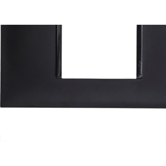 Placa Pial Plus+ Preta 4X2 (2Modulo Horizontal) 618502Pt Placa Pial Plus+ Preta 4X2 (2Modulo Horizontal) 618502Pt