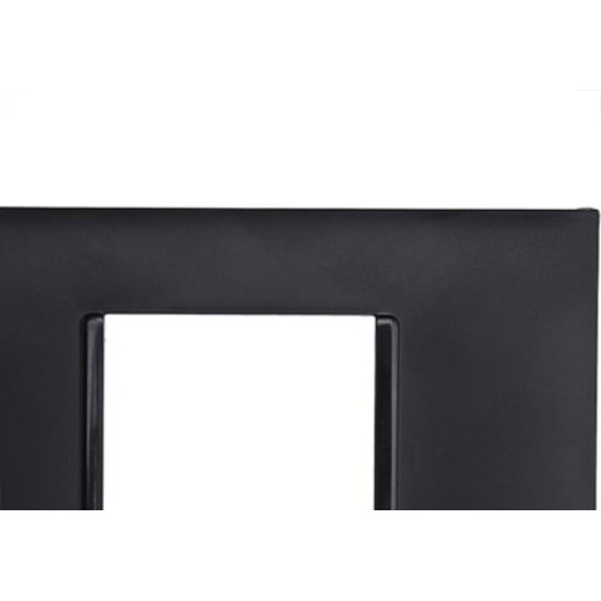 Placa Pial Plus+ Preta 4X2 (2Modulo Horizontal) 618502Pt Placa Pial Plus+ Preta 4X2 (2Modulo Horizontal) 618502Pt