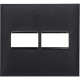 Placa Pial Plus+ Preta 4X4 (1+1 Horizontal) 618511Pt Placa Pial Plus+ Preta 4X4 (1+1 Horizontal) 618511Pt