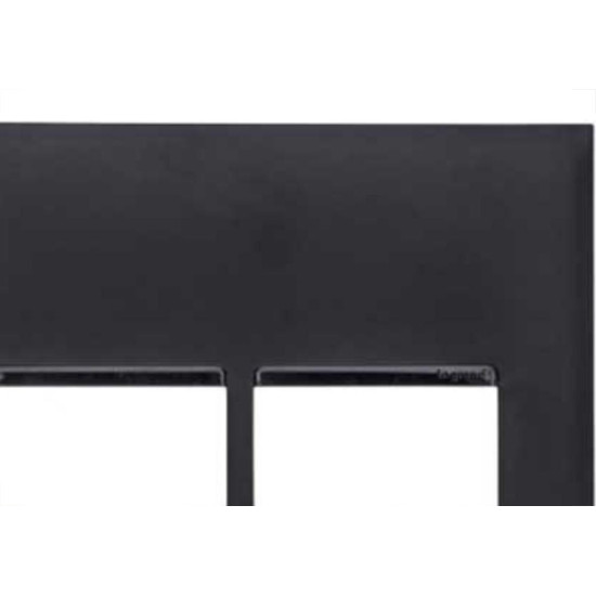 Placa Pial Plus+ Preta 4X4 (1+1 Horizontal) 618511Pt Placa Pial Plus+ Preta 4X4 (1+1 Horizontal) 618511Pt