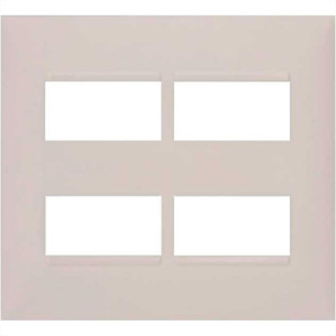 Placa Pial Plus+ Branca 4X4 (2+2 Distanciada) 618514Bc