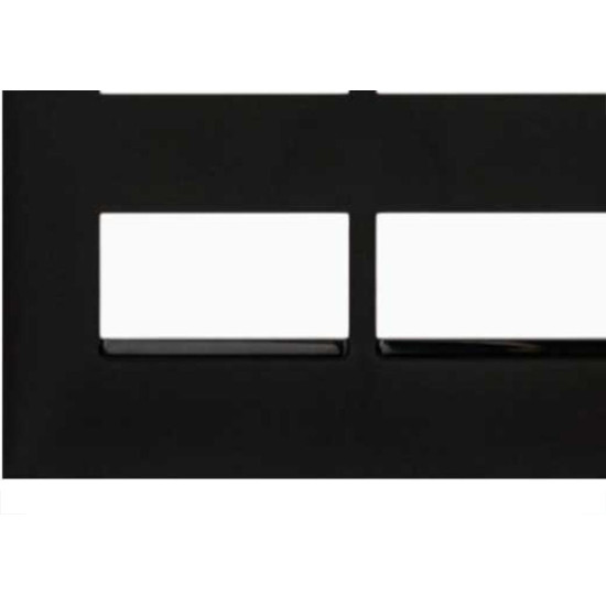 Placa Pial Plus+ Preta 4X4 (2+2 Distanciada) 618514Pt Placa Pial Plus+ Preta 4X4 (2+2 Distanciada) 618514Pt