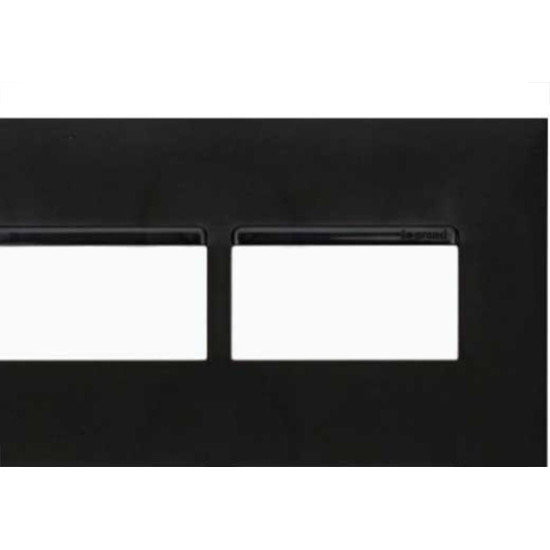 Placa Pial Plus+ Preta 4X4 (2+2 Distanciada) 618514Pt Placa Pial Plus+ Preta 4X4 (2+2 Distanciada) 618514Pt