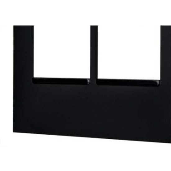 Placa Pial Plus+ Preta 4X4 (2+2 Horizontal) 618512Pt Placa Pial Plus+ Preta 4X4 (2+2 Horizontal) 618512Pt