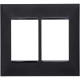 Placa Pial Plus+ Preta 4X4 (3+3 Horizontal) 618516Pt Placa Pial Plus+ Preta 4X4 (3+3 Horizontal) 618516Pt