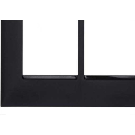 Placa Pial Plus+ Preta 4X4 (3+3 Horizontal) 618516Pt Placa Pial Plus+ Preta 4X4 (3+3 Horizontal) 618516Pt