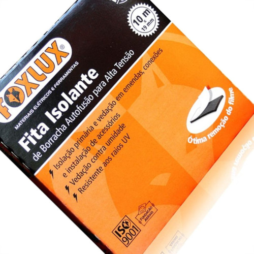 Fita Isolante Foxlux Auto Fusao 10Mx19Mm 10.53