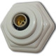 Plafonier Pvc Elite Branco Sextavado Soquete Porcelana 693 Plafonier Pvc Elite Branco Sextavado Soquete Porcelana 693