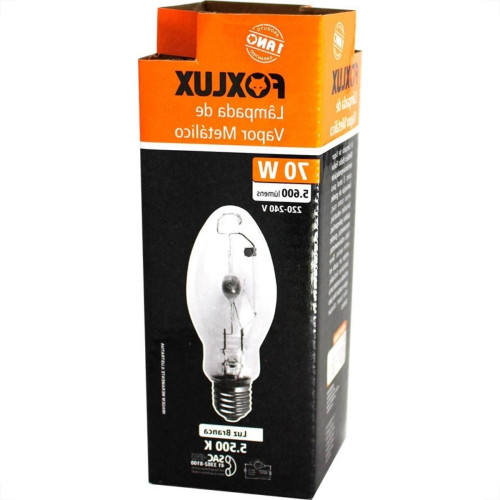 Lampada Vapor Metalico Foxlux Bulbo 70W E27 Clara Mb27 Vmb27.70 Lampada Vapor Metalico Foxlux Bulbo 70W E27 Clara Mb27 Vmb27.70